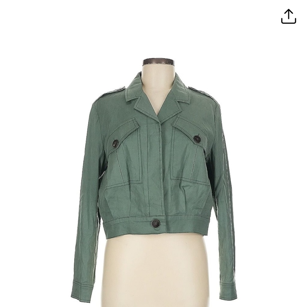 Derek Lam 10 Crosby Green Utility Jacket